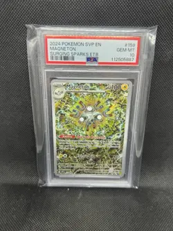 Magneton PSA 10 GEM MINT 2024 Pokemon SVP #159 Surging Sparks ETB Promo - Image 1