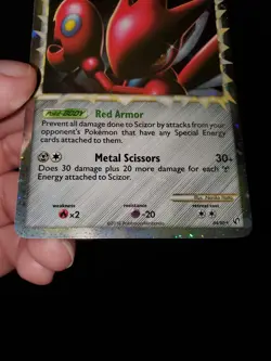 Scizor Prime 84/90 Holo Ultra Rare Pokemon TCG HGSS Undaunted LP-NM Holo Bleed - Image 4