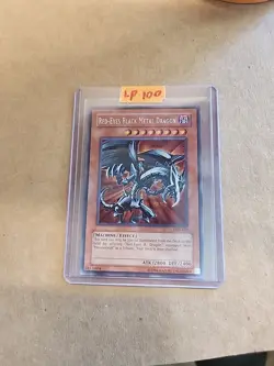 Red-Eyes Black Metal Dragon (Forbidden Memories) FMR-001 Yu-Gi-Oh! LP - Image 3