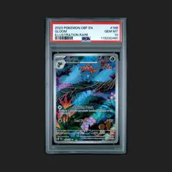 Pokemon TCG 2023 Obsidian Flames Gloom Special Illustration Rare Card 198 PSA 10 - Image 1
