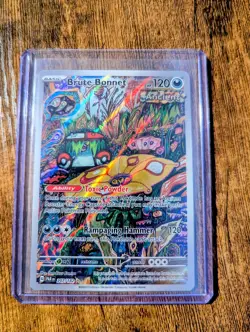 Pokemon Brute Bonnet 207/182 Paradox Rift Illustration Rare NM Condition Card - Image 1