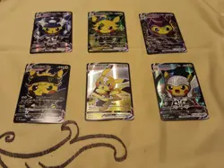 6Pikachu Pokemon Card Holo GX VSTAR VMAX GX EX Cosplay Art - Image 1