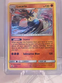 Lucario SM54 Pokemon Promo Sun & Moon Holo Rare Card NM - Image 1