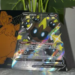 Pokemon Card Full Art Falinks V Shining Fates Shiny Vault (SHFSV) W Eevee Sleeve - Image 2