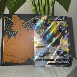 Pokemon Card Full Art Falinks V Shining Fates Shiny Vault (SHFSV) W Eevee Sleeve - Image 3