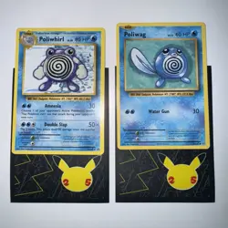Pokemon Cards 2016 Set Of 2 XY Evolutions Poliwag 23/108 Poliwhirl 24/108 TCG - Image 1