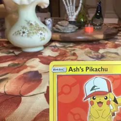 Ash's Pikachu SM109 Movie Exclusive Black Star Promo NM Pokemon Card English - Image 2