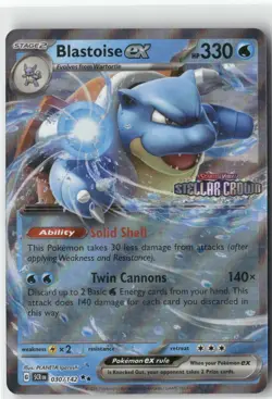 Blastoise ex (Stellar Crown Stamp), Pokemon Miscellaneous Cards & Products Doubl - Image 1