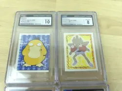 Pokemon Psyduck Merlin Sticker Series 1 Topps- CGC 10 Lot Of 4 Cards Hitmonchan - Image 2