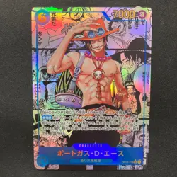 Ace OP13-119 SEC Manga Alt Art Carrying on His Will One Piece Card Japanese NM - Image 1