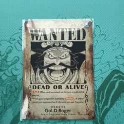 Gol D Roger OP09-118 SP Wanted Poster Manga OP13 One Piece Card English Carrying - Image 1