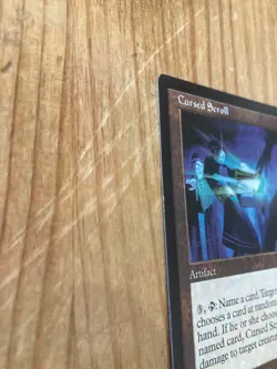 MTG Tempest 1997 Cursed Scroll NM Card English TMP Rare Set Silver Age Staple 742818065283 - Image 3