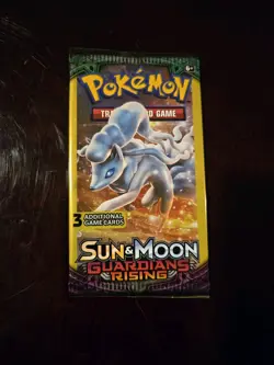 Pokemon Sun & Moon Guardians Rising 3-Card Booster Pack Complete Art Set 4-Packs - Image 3
