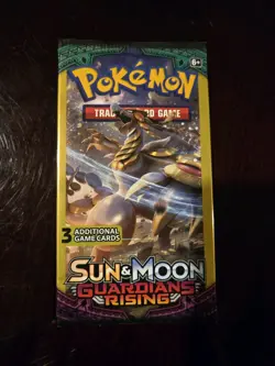 Pokemon Sun & Moon Guardians Rising 3-Card Booster Pack Complete Art Set 4-Packs - Image 4