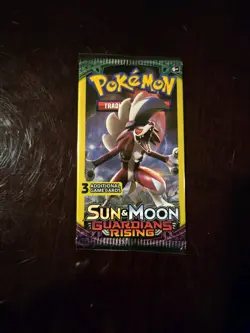 Pokemon Sun & Moon Guardians Rising 3-Card Booster Pack Complete Art Set 4-Packs - Image 5
