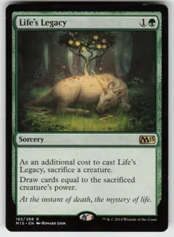 MTG Magic 2015 (M15) #183 Life's Legacy Lightly played tcg - Image 1