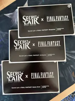 Magic Secret Lair x FINAL FANTASY: Complete Rainbow FOIL Set in English *INHAND* - Image 1