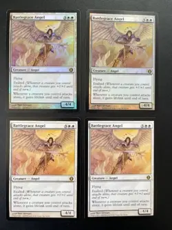 MTG- Battlegrace Angel x4 - Shards of Alara (Two are FOIL) - Image 1