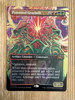 Pyrewood Gearhulk - Borderless - DFT - MTG - NM - EN - 0352 FOIL - Image 1