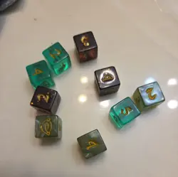 MTG MAGIC THE GATHERING LORD OF THE RINGS DICE SET - Image 1