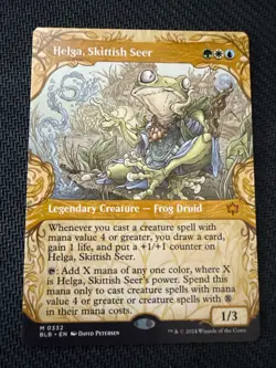 MTG #0332 Helga, Skittish Seer (Showcase) Bloomburrow Regular Near Mint - Image 1