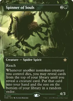 MTG Spinner of Souls (Borderless) Normal NM Foundations Magic 341 - Image 1