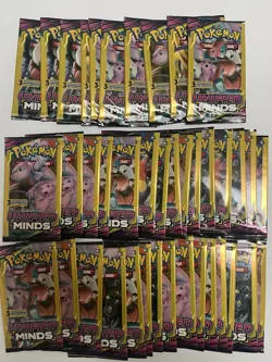 40 Pokemon Pikachu Mewtwo Sun & Moon Unified Minds Sample Booster - Image 1