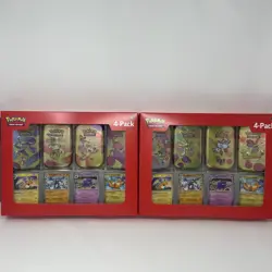 Pokemon 4 Pack Mini Tins + 4 Promo Cards Bundle - 151 SAMS CLUB EXCLUSIVE 2x - Image 1
