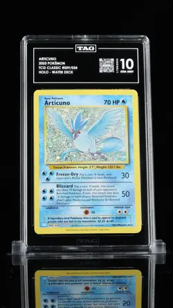 2023 POKEMON CLB-TCG CLASSIC #009 ARTICUNO TAG 10 HIGHEST RATED GEM MINT - Image 1