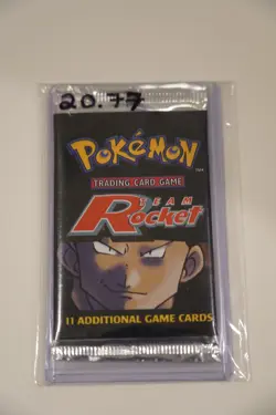 Pokemon WOTC 1999 Original Team Rocket Sealed Booster Pack - Image 1