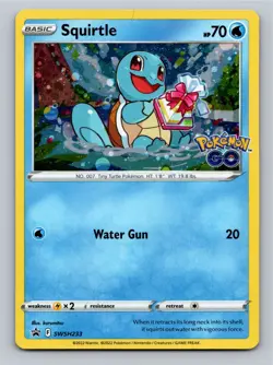 Pokemon TCG Squirtle SWSH233 Holo Black Star Promo - Image 1