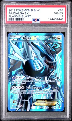2013 POKEMON B&W PLASMA BLAST #99 FULL ART/DIALGA EX PSA 4 - Image 1