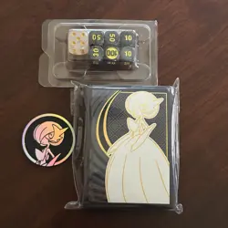 Pokemon Gardevoir Sleeves, Coin, and Dice from Mega Evolutions ETB - Image 1