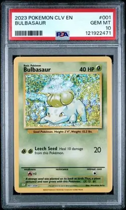 Bulbasaur #1 - Pokemon Classic Collection Venusaur & Lugia Deck - PSA 10 - Image 1