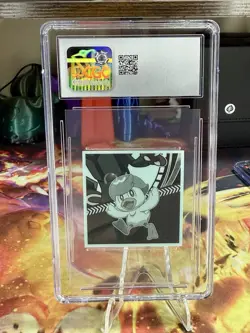 2023 LOTTE POKEMON JPN HORIZONS WAFER STICKERS BLACK RAYQUAZA/LIKO/ROY CGC 10 - Image 2