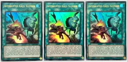 3 x BROL-EN075 Interrupted Kaiju Slumber - Ultra Rare 1st Edition LP/NM YuGiOh - Image 1
