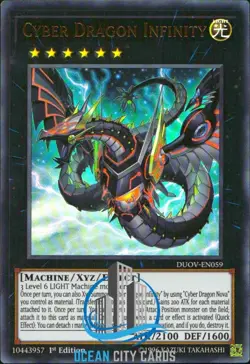 Yugioh Cyber Dragon Infinity DUOV-EN059 Ultra Rare 1st Edition - Image 1