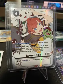 Takumi Aiba (SP Rare) - BT23 Digimon Card Game NM English - Image 2