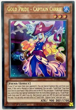 PHHY-EN088 Gold Pride - Captain Carrie - Ultra Rare 1st Ed Near Mint YuGiOh Card - Image 1