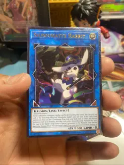 Yu-Gi-Oh TCG Silhouette Rabbit Mint Condition Ultimate Rare Card OP27-EN002 - Image 2