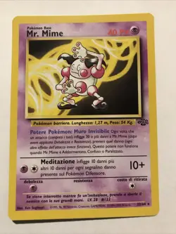 Pokemon TCG ITALIAN Jungle Mr. Mime 22/64 Regular Rare Card - Image 1