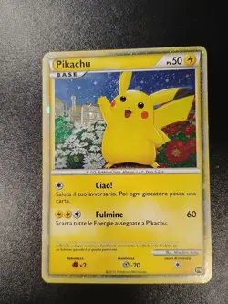 Pikachu Italian PW Rare Holo 2010 Pokemon Card World Collection - Image 1