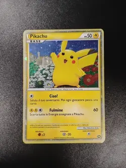 Pikachu Italian PW Rare Holo 2010 Pokemon Card World Collection - Image 2