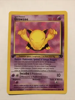 Drowzee Italian 1st Edition Pokemon Team Rocket Card 54/82 2000 - Image 1