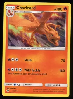 Rare Ultra LP Charizard Card - Detective Pikachu Set - Pokemon TCG-wfdk - Image 1