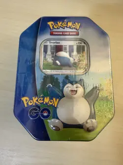 Pokemon Go Snorlax Tin Trading Card Game New & Factory Sealed - Image 1