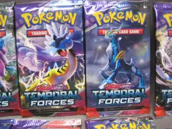 POKEMON SCARLET & VIOLET LOT OF 9 FACTORY SEALED TEMPORAL FORCES 90 CARD TOTAL c - Image 3