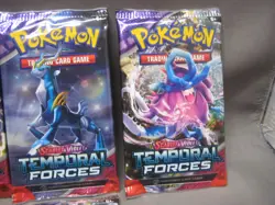 POKEMON SCARLET & VIOLET LOT OF 9 FACTORY SEALED TEMPORAL FORCES 90 CARD TOTAL c - Image 4