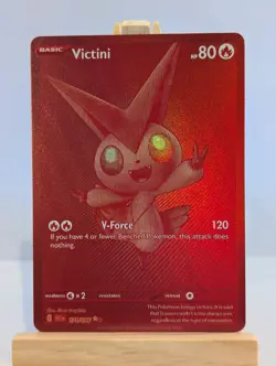 Custom Fan Art Victini High Quality Custom Card Foil Finish - Image 1
