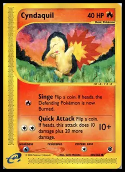 Cyndaquil 104/165 Expedition e-Reader NonHolo Pokemon Card | LP - Image 1
